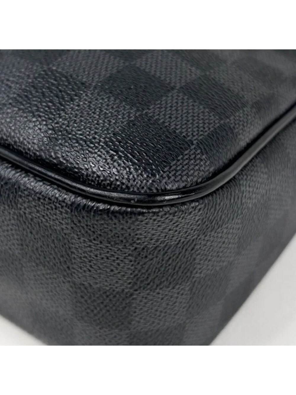 Louis Vuitton Daniel MM Shoulder Bag Damier Graphite Black